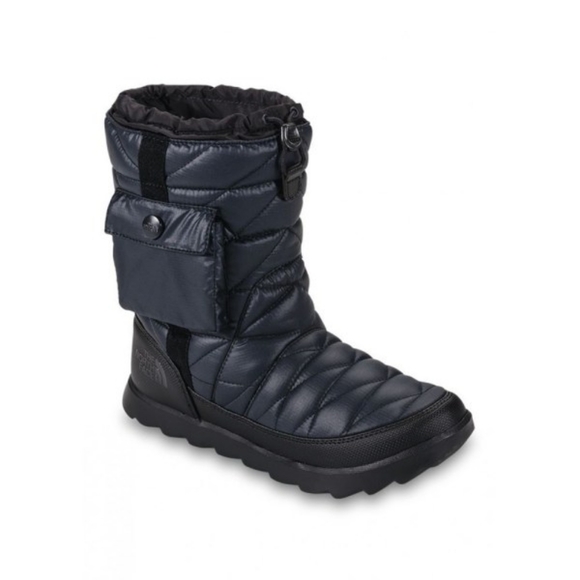The North Face Thermoball Puffer Quilted Snow Bootie in Black, Size 9 - Picture 1 of 12